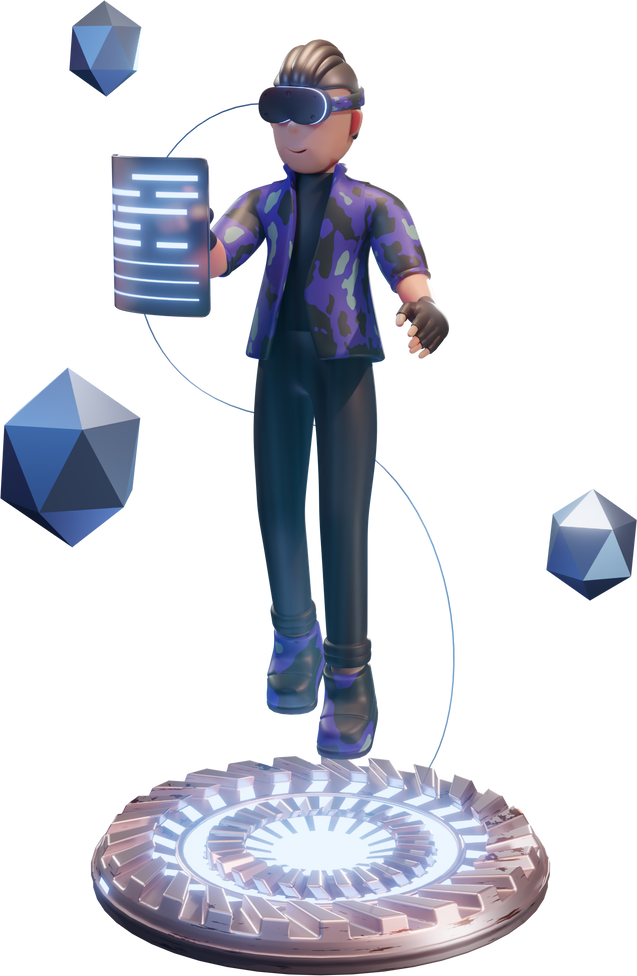 3D Metaverse Character Illustration